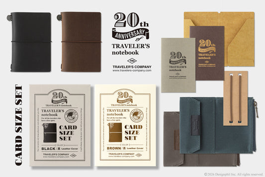 TRAVELER'S notebook Card Size 20th Anniversary Set - Odd Nodd Art Supply