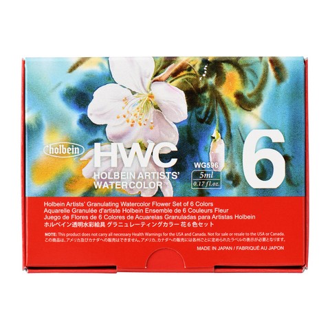 Flower Set Granulating Holbein Artist Watercolor Sets - Odd Nodd Art Supply