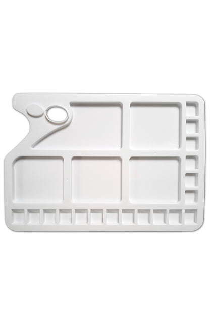Zieler® Large White Palette Sturdy Plastic 23 Well