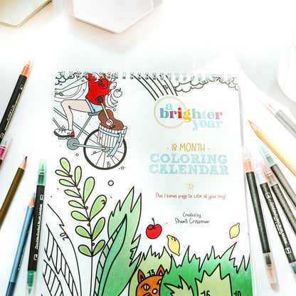 18 Month Color By Day Coloring Book - Odd Nodd Art Supply