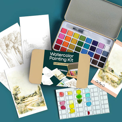 Watercolor Painting Kit by Cate Paper Co