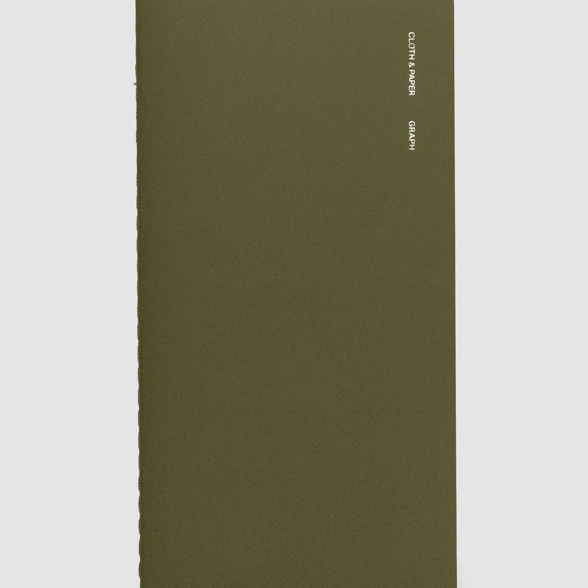 Cover of Cloth & Paper Graph travel notebook in color Olive