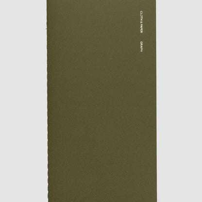Cover of Cloth & Paper Graph travel notebook in color Olive