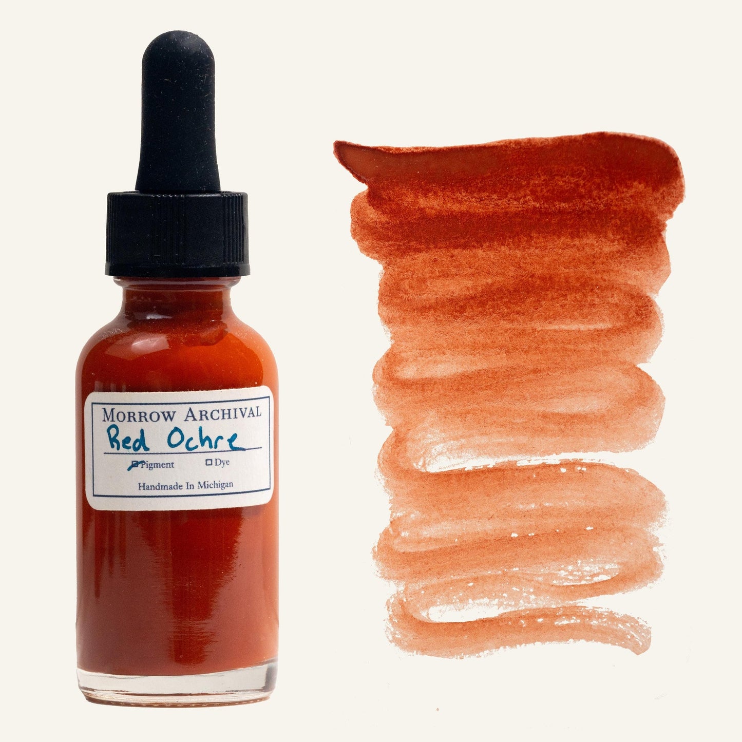 Red Ochre Morrow Watercolor Ink Bottle - Odd Nodd Art Supply