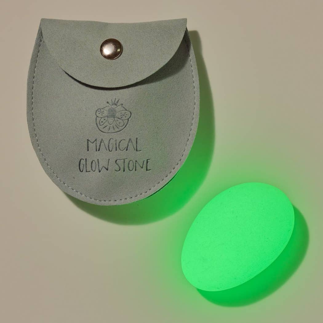 green glow stone and carrying pouch