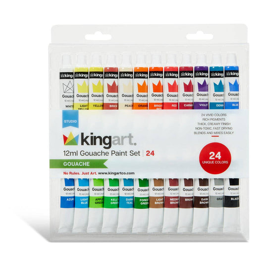 Gouache Paints 24 Color Set