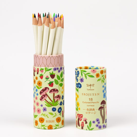 Irojiten Colored Pencils Cottage Desk Cup Set - Odd Nodd Art Supply