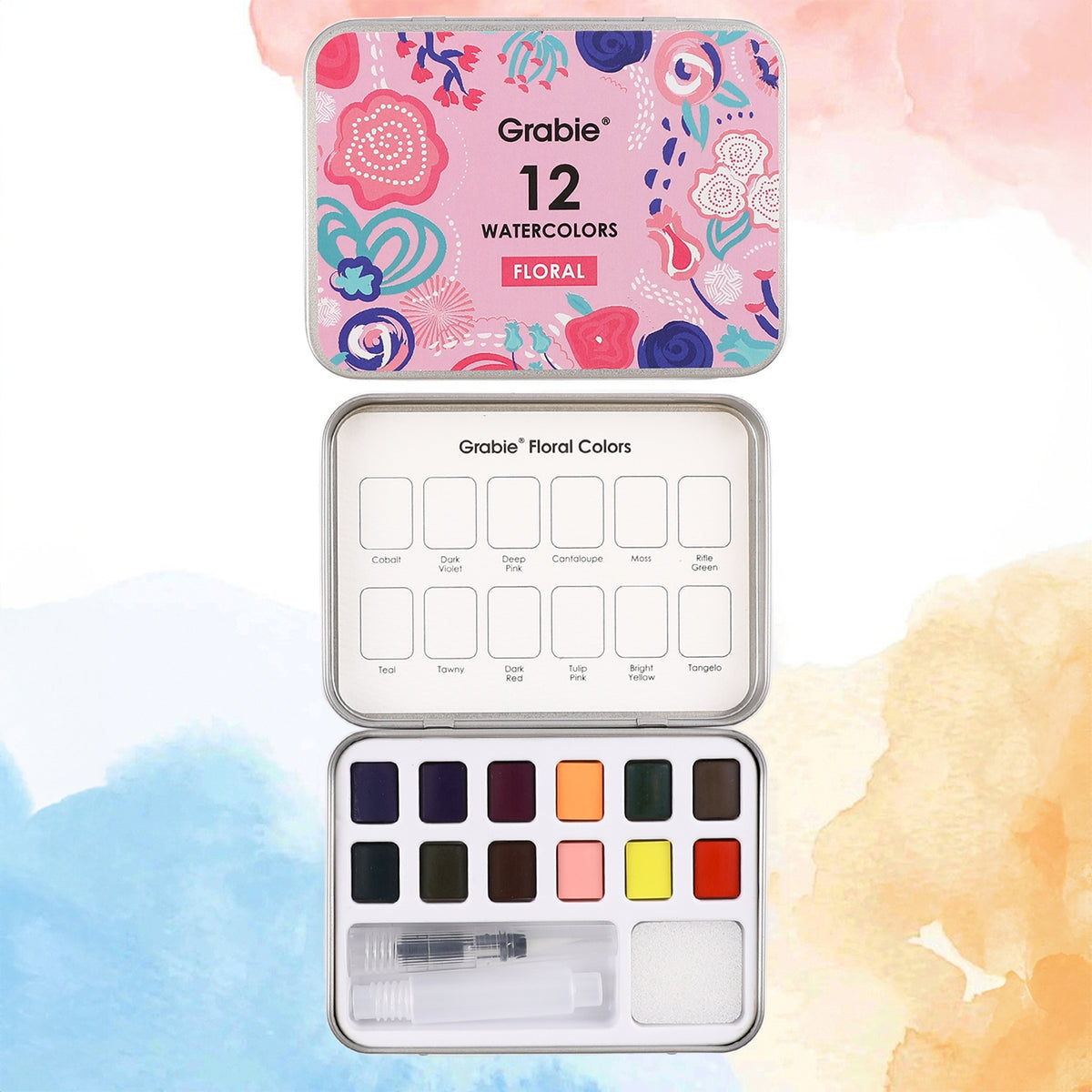 Florals watercolor set