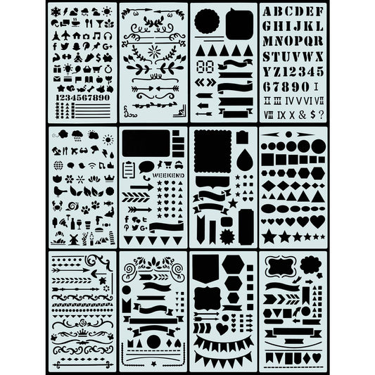 Dotted Journal Stencil Set