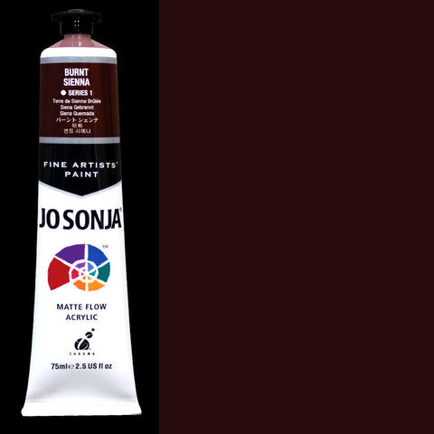 Burnt Sienna Jo Sonja Matte Flow Acrylic Paint - Odd Nodd Art Supply