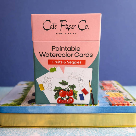 Paintable Watercolor Card Deck