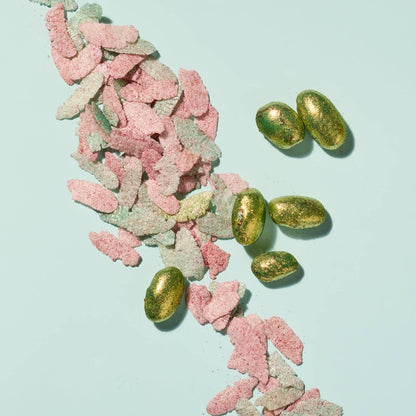 Close up of potion ingredients including sparkly dragon scales