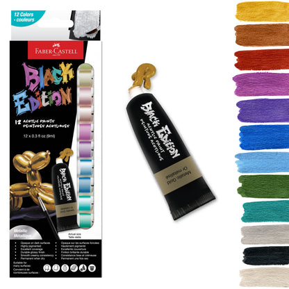 Black Edition Acrylic Liquid Paint Tubes