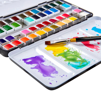 Watercolor Half-Pans 48 Color Tin Set
