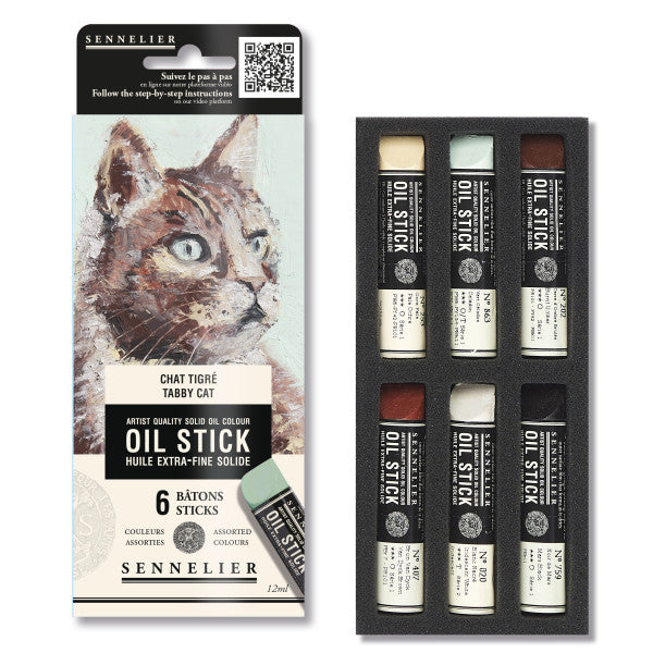 Tabby Cat Oil Stick Sets - Odd Nodd Art Supply