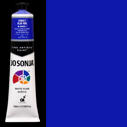 Cobalt Blue Hue Jo Sonja Matte Flow Acrylic Paint - Odd Nodd Art Supply