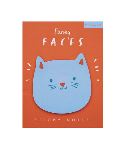Cat Funny Faces Die Cut Sticky Notes - Odd Nodd Art Supply