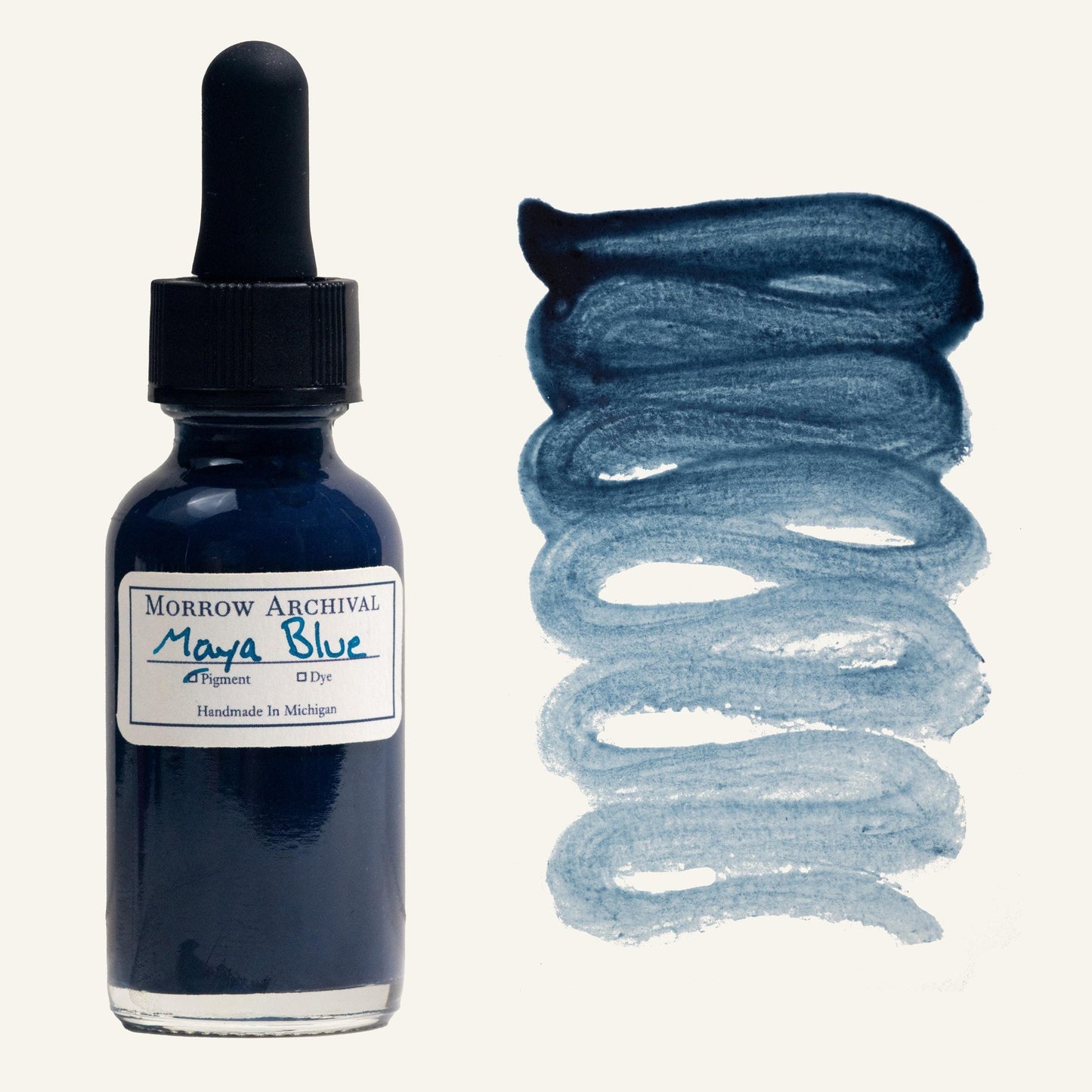 Maya Blue Morrow Watercolor Ink Bottle - Odd Nodd Art Supply