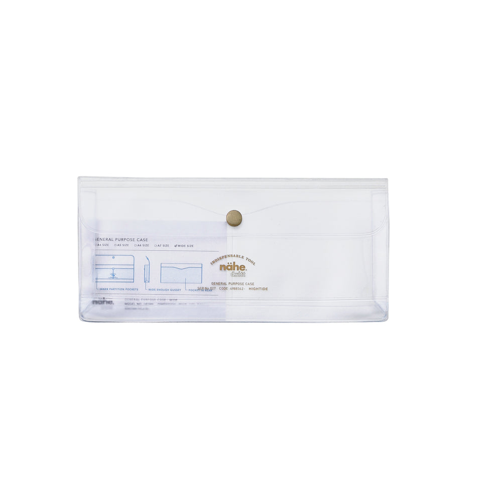 Nahe's General Purpose wide Organizer shown in clear on a white background