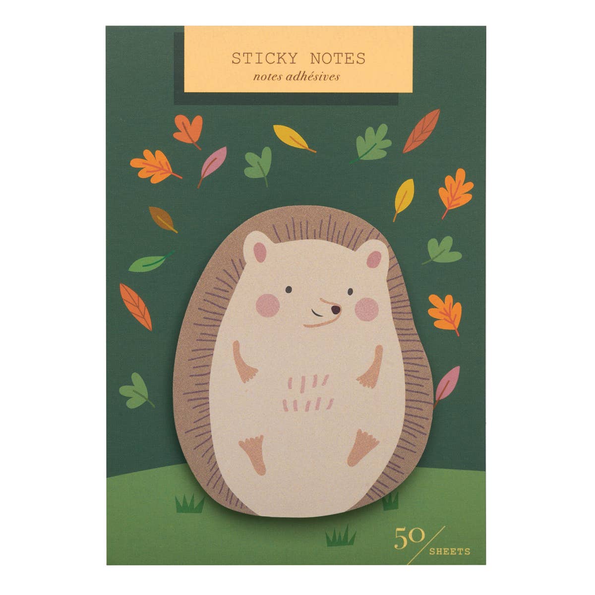 Hedgehog Die Cut Sticky Notes - Odd Nodd Art Supply