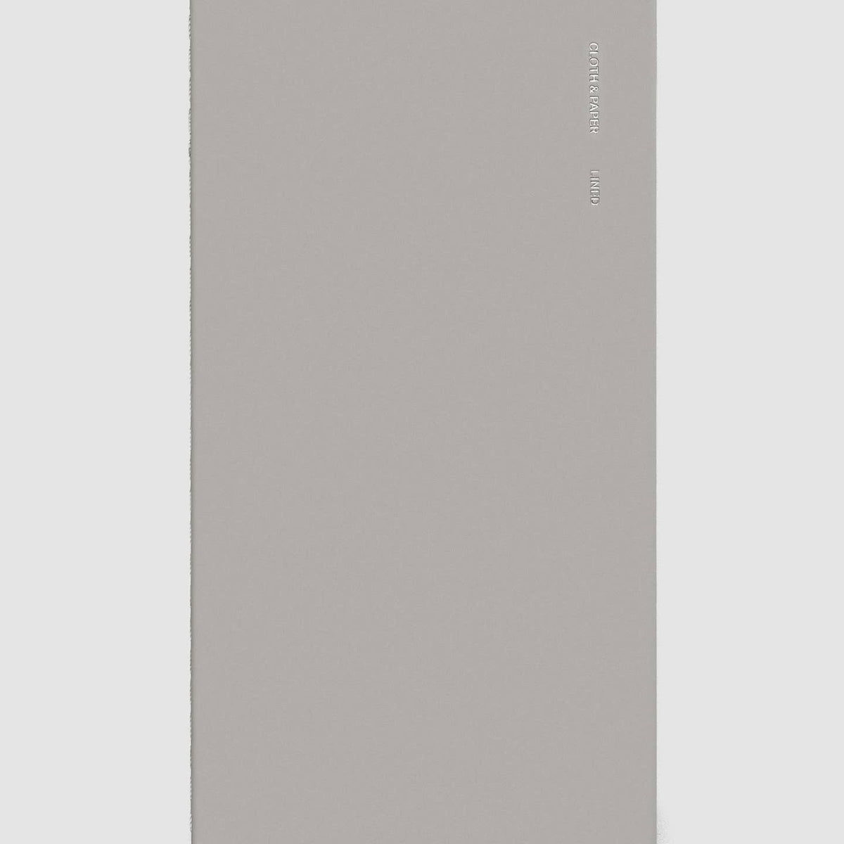 Cover of Cloth & Paper Lined travel notebook in color Ash