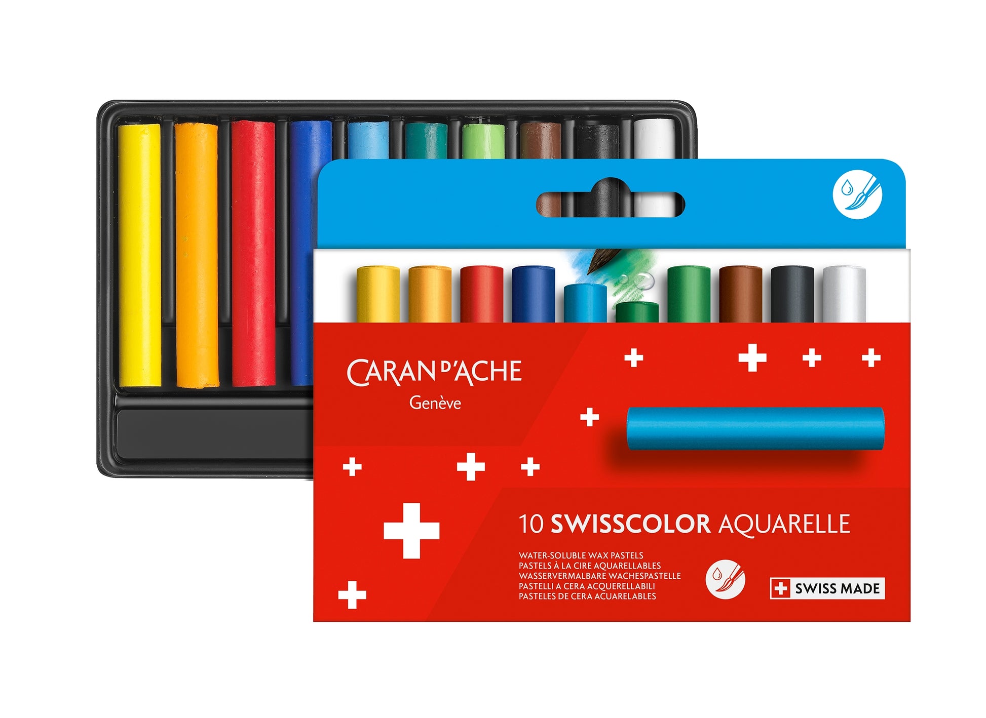 Swisscolor Aquarelle Wax Pastels 10 set