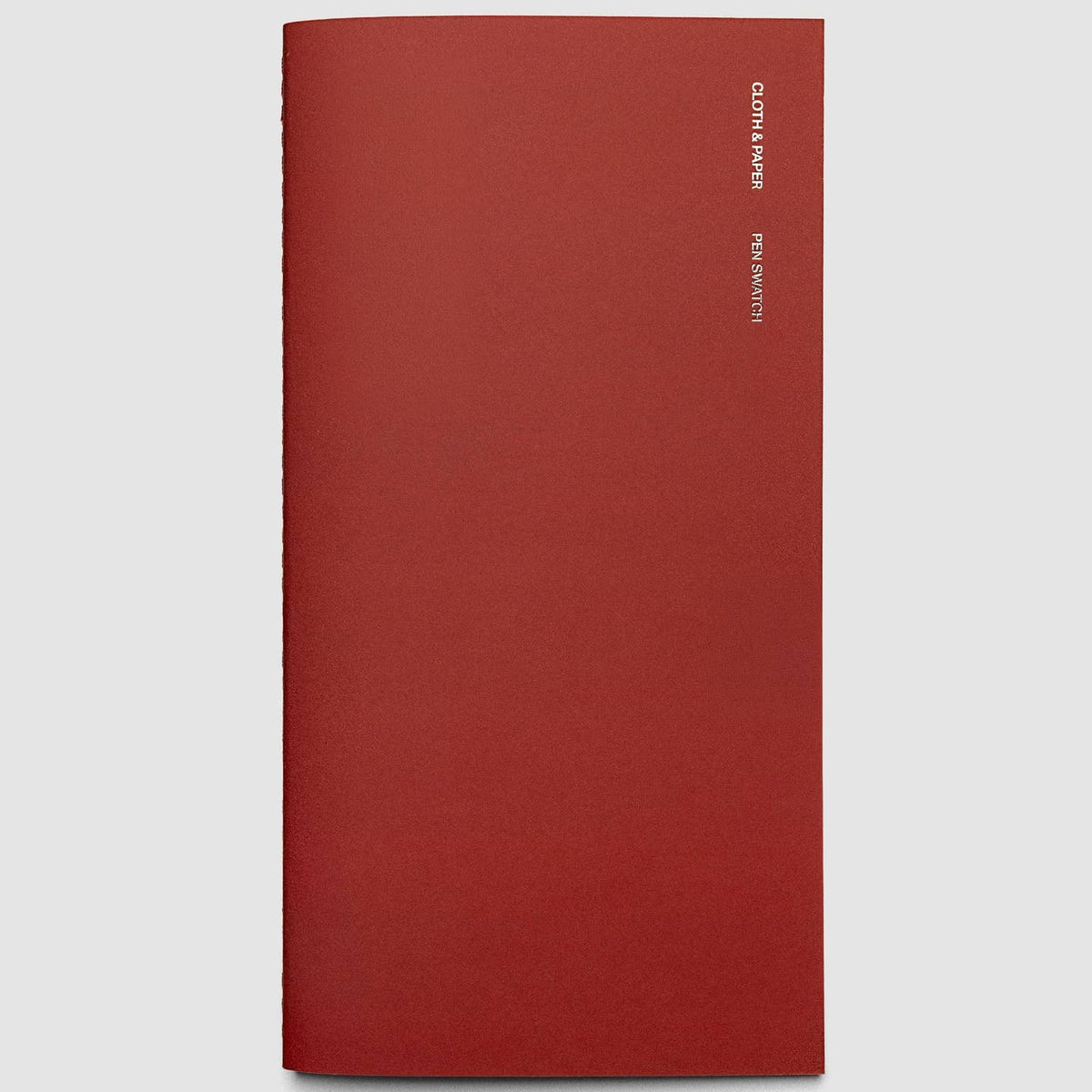 Cover of Cloth & Paper Pen Swatch travel notebook in color Merlot
