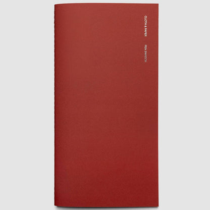Cover of Cloth & Paper Pen Swatch travel notebook in color Merlot