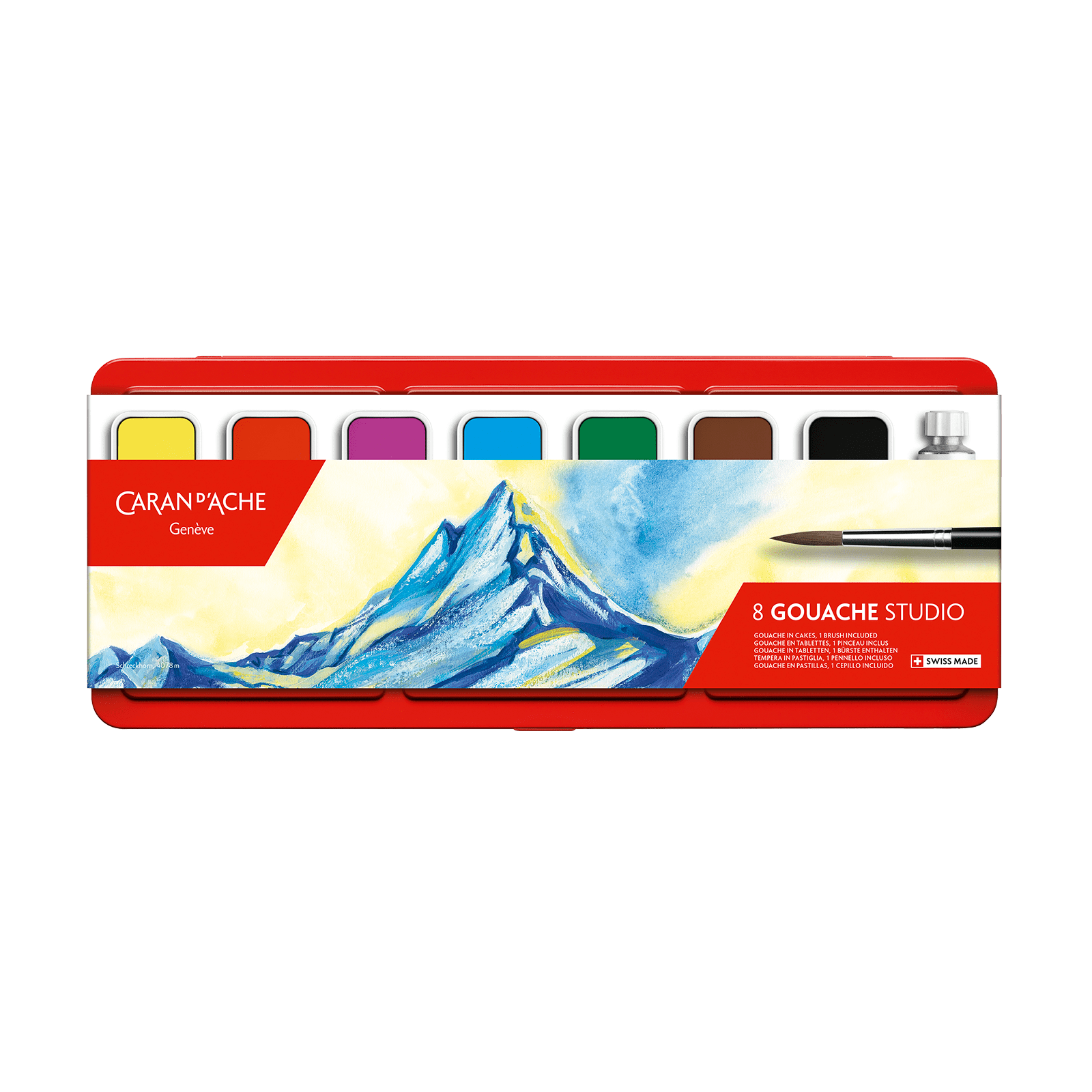 8 Gouache Studio Paint Tablets Set - Odd  Nodd Art Supply