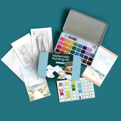 Watercolor Painting Kit by Cate Paper Co