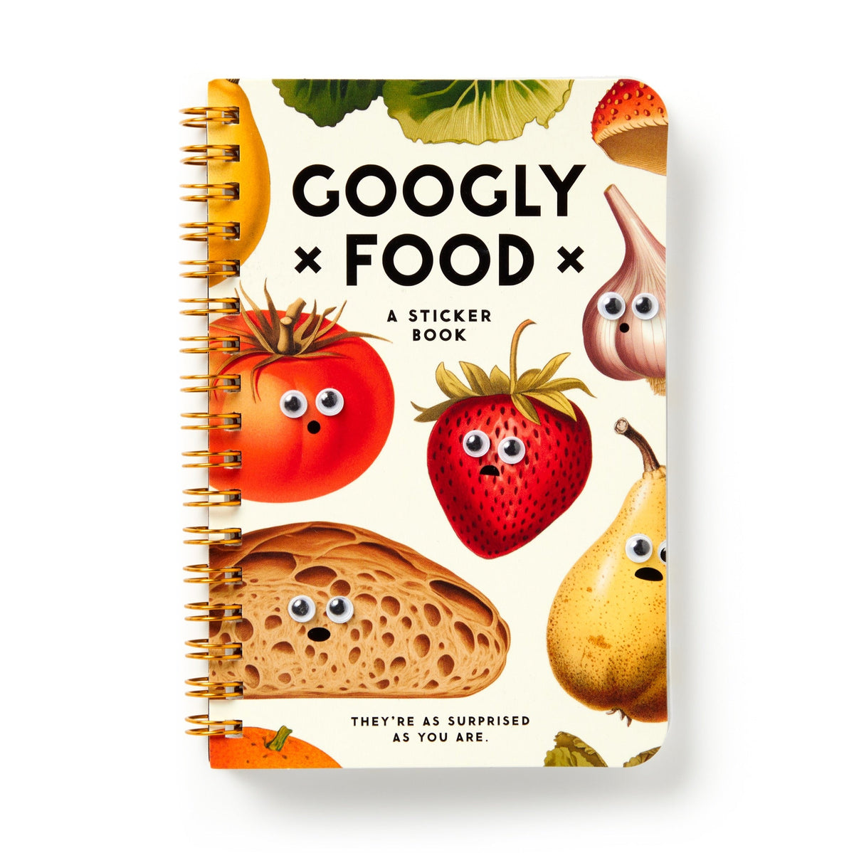 Googly Food Brass Monkey Sticker Books - Odd Nodd Art Supply