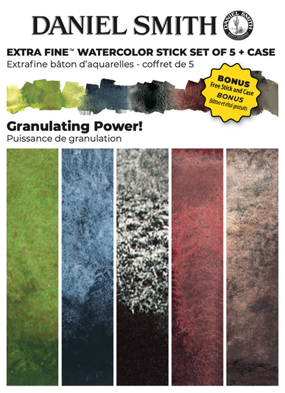 Granulating Daniel Smith Extra-Fine Watercolor Stick Sets - Odd Nodd Art Supply