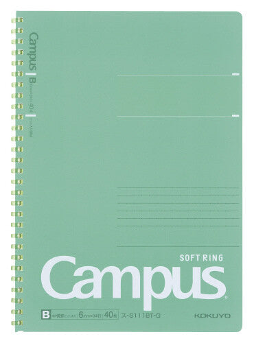 Kokuyo Campus Notebook Soft Ring Green - Odd Nodd Art Supply