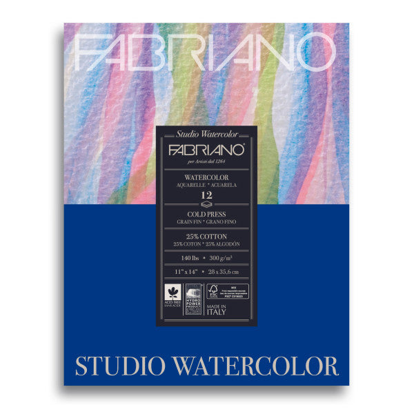 11x14 Cold Press Fabriano Watercolor Pad - Odd Nodd Art Supply