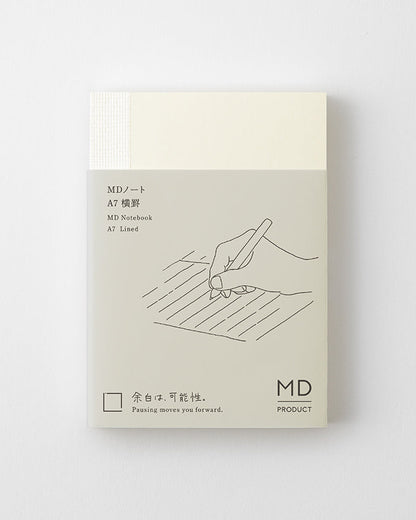 A7 Lined Midori Notebook MD Paper - Odd Nodd Art Supply