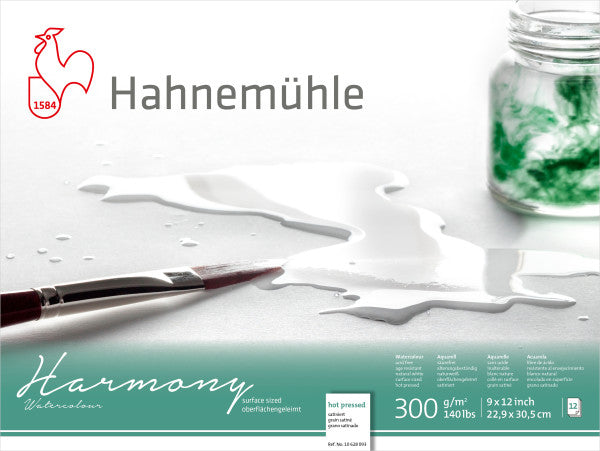 Hot 9x12 Harmony Watercolor Paper Blocks Hahnemuhle - Odd Nodd Art Supply