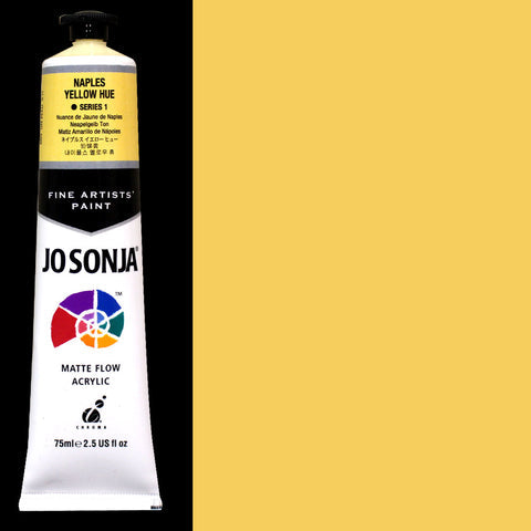 Naples Yellow Hue Jo Sonja Matte Flow Acrylic Paint - Odd Nodd Art Supply