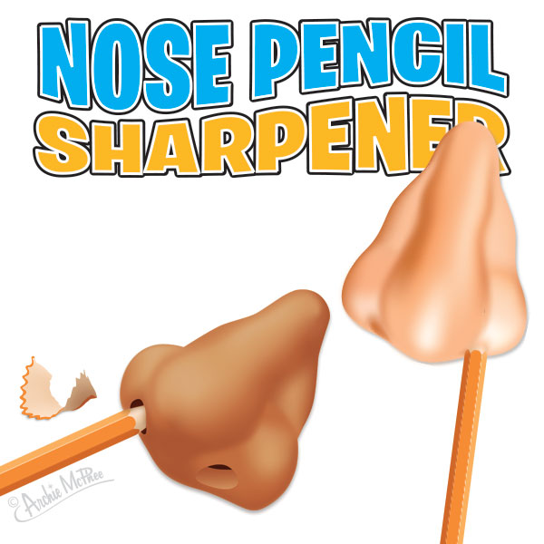 Nose Pencil Sharpener - Odd Nodd Art Supply