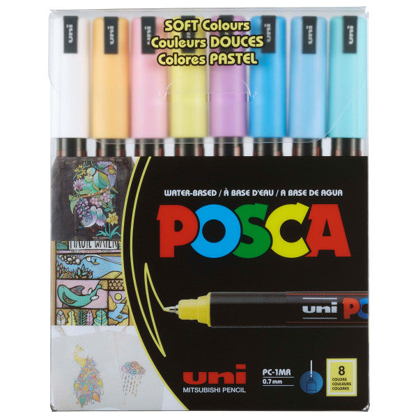 Soft 1MR POSCA Acrylic Paint Marker Sets - Odd Nodd Art Supply