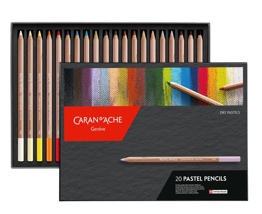 20 Color Set Caran d'Ache Pastel Pencil Sets - Odd Nodd Art Supply