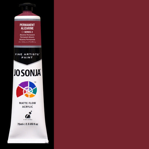 Permanent Alizarine Jo Sonja Matte Flow Acrylic Paint - Odd Nodd Art Supply