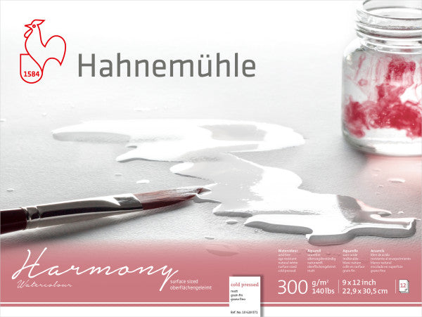 Cold 9x12 Harmony Watercolor Paper Blocks Hahnemuhle - Odd Nodd Art Supply