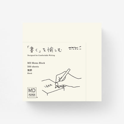 Blank Midori MD Memo Block - Odd Nodd Art Supply
