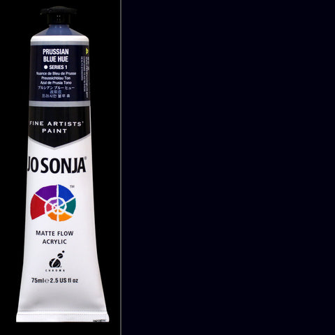 Prussian Blue Hue Jo Sonja Matte Flow Acrylic Paint - Odd Nodd Art Supply