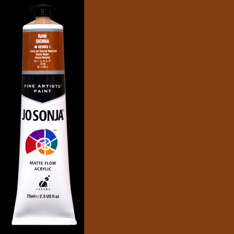 Raw Sienna Jo Sonja Matte Flow Acrylic Paint - Odd Nodd Art Supply