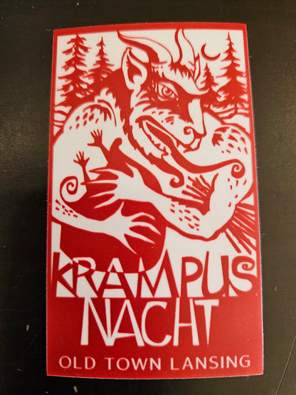 Krampusnacht Fundraiser Sticker