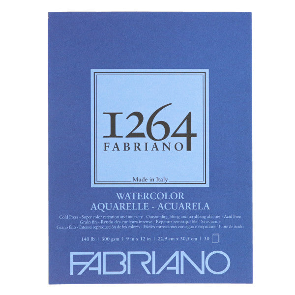9x12 Fabriano Watercolor 1264 Pads - Odd Nodd Art Supply