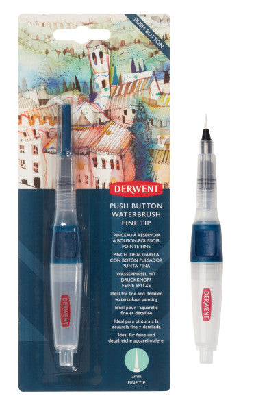 Small Derwent Push Button Waterbrushes - Odd Nodd Art Supply