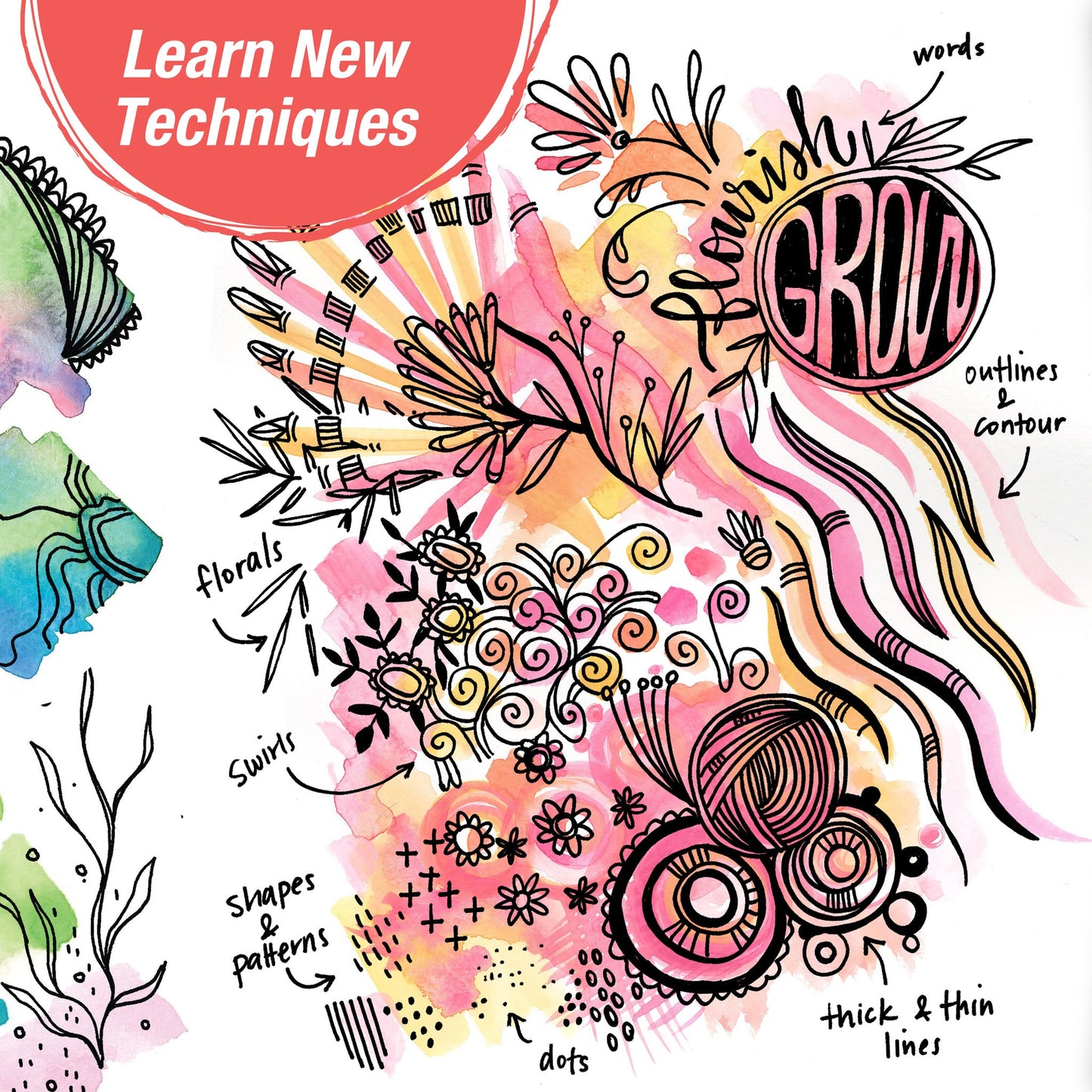 Reverse Coloring and Doodling - Odd Nodd Art Supply