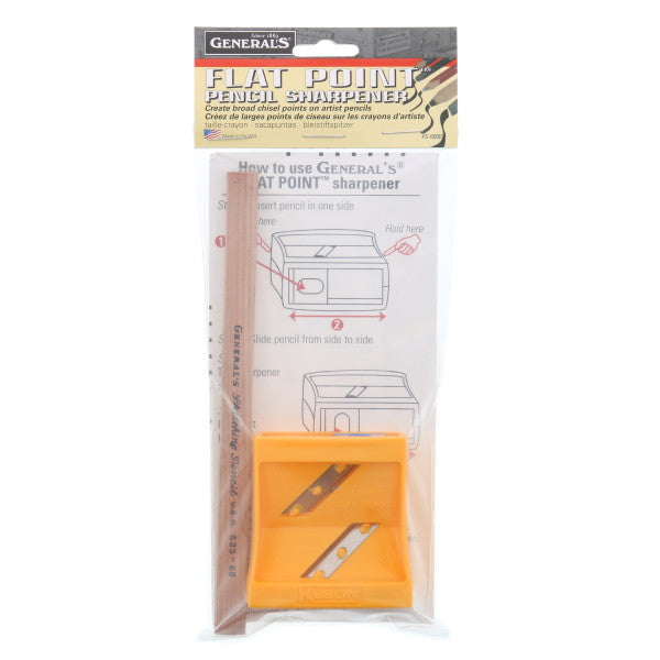 Flat Pencil Sharpener & Sketch Pencil - Odd Nodd Art Supply